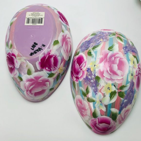 Easter Decor Handmade Rabbit Ceramic Plastic Egg - Picture 3 of 8